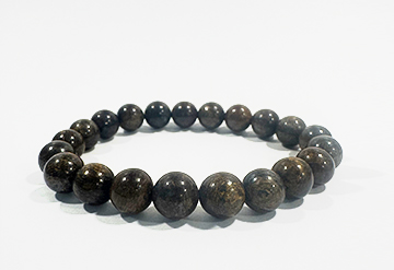 Handgemachtes Armband aus echtem Bronzit