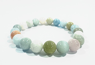 Handgemachtes Armband aus echtem Morganit